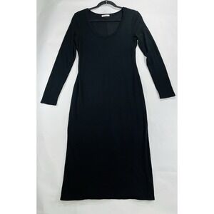 Marine Layer Black Midi Dress
